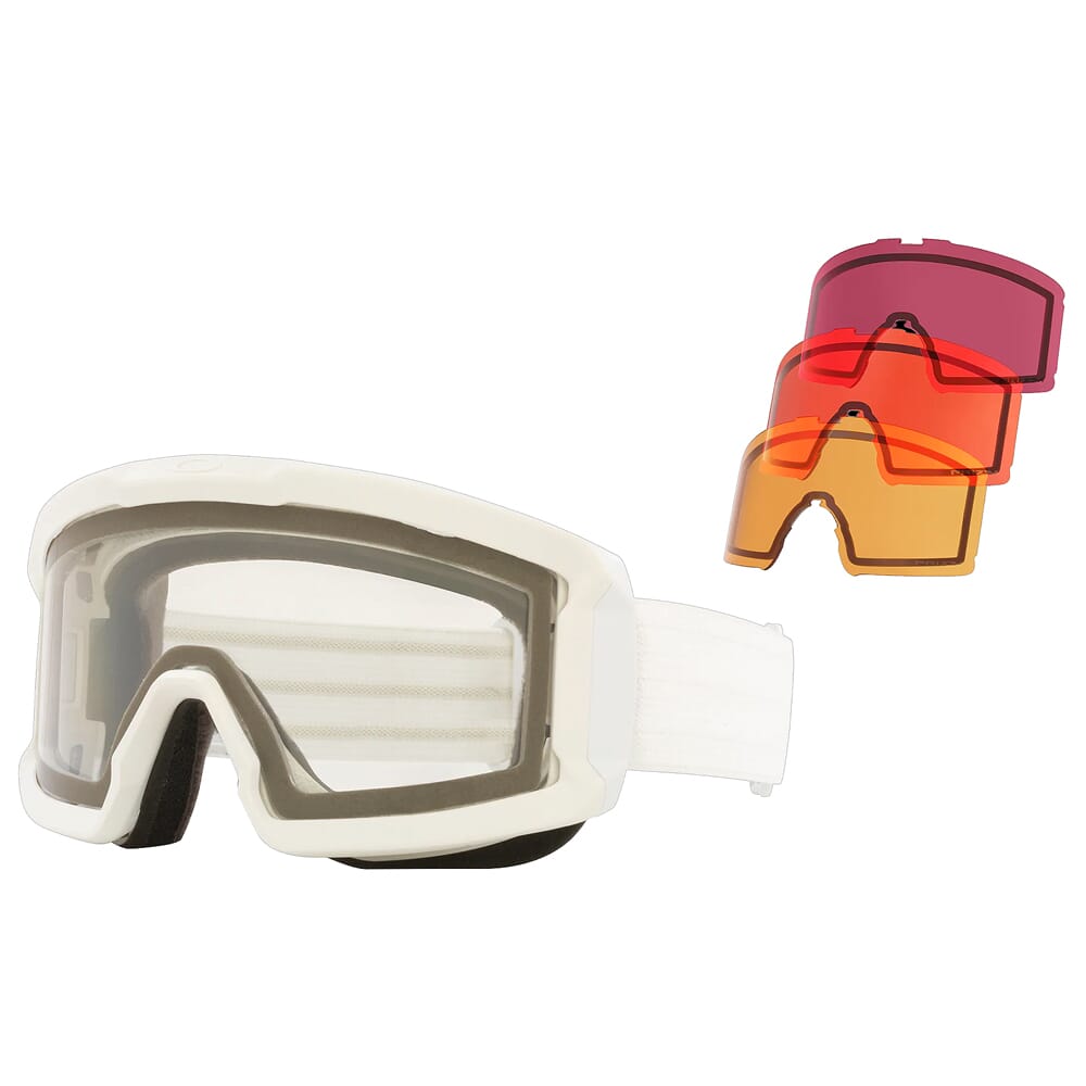 Oakley SI Ballistic Line Miner Whiteout Goggles w/PRIZM Lens Array Clear/Snw Persimmon/Snw Rose/Snw Dk Grey OO7119-07