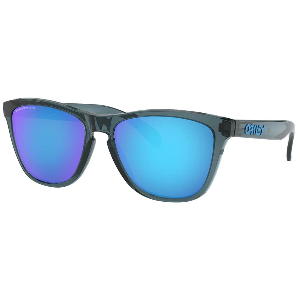 Oakley Frogskins Crystal Black w/PRIZM Sapphire Polarized Lenses OO9013-F655