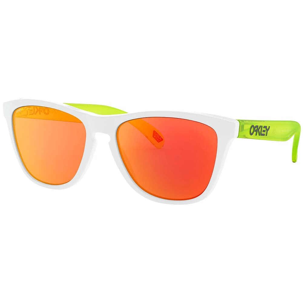 Oakley Frogskins Matte White/Urnanium w/PRIZM Ruby Lenses OO9013-I355