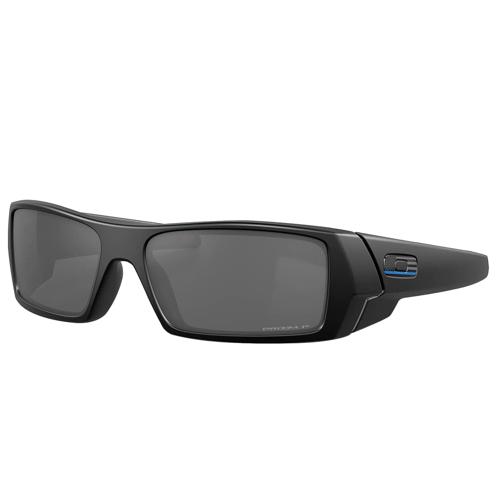 Oakley SI Gascan Matte Black Tonal Thin Blue Line Flag Logo w/PRIZM Black Polarized Lenses OO9014-8560
