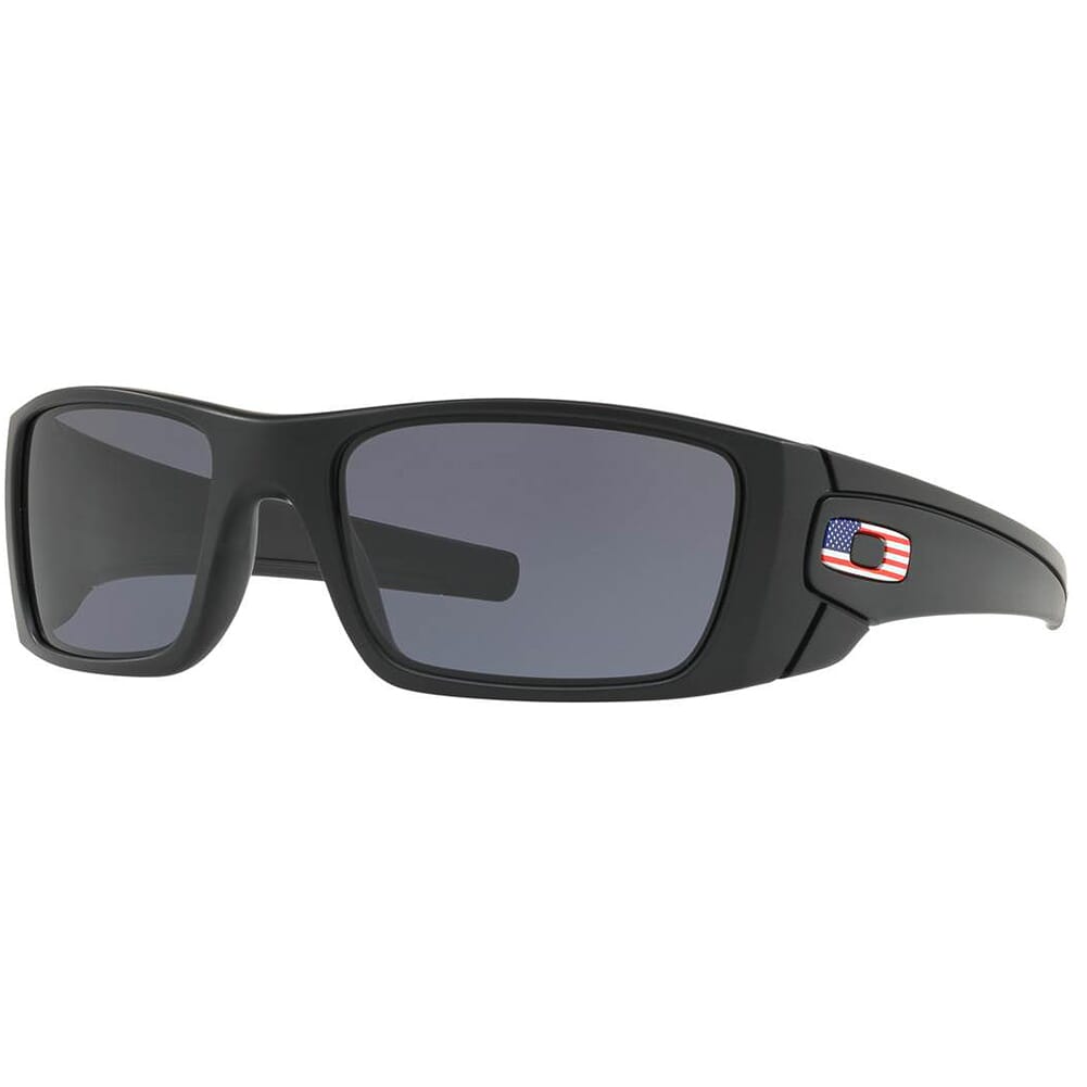 Oakley SI Fuel Cell/Matte Black/Grey US Flag Icon Lenses OO9096-38