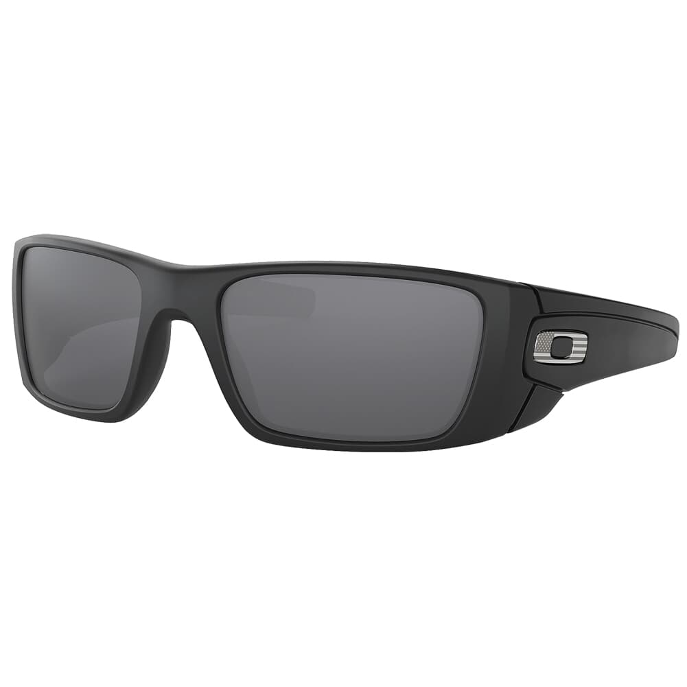 Oakley SI Fuel Cell Matte Black Steel Flag w/Black Iridium Lenses OO9096-82