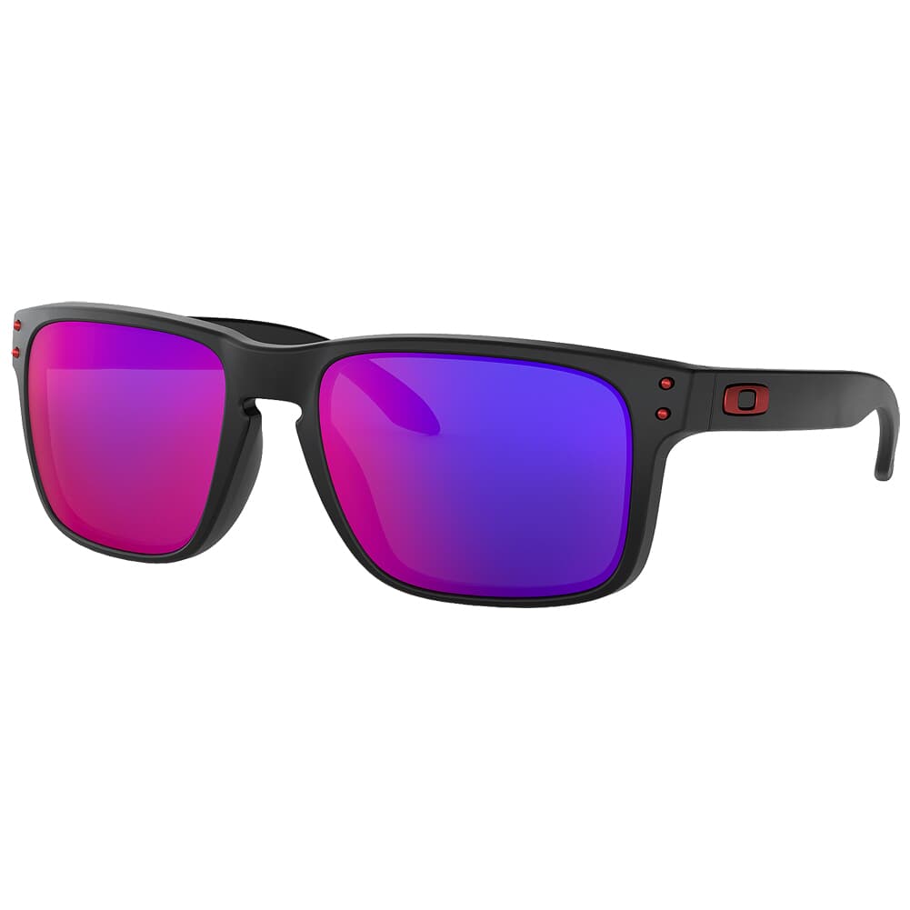 Oakley Holbrook Matte Black w/Red Iridium Lenses OO9102-36