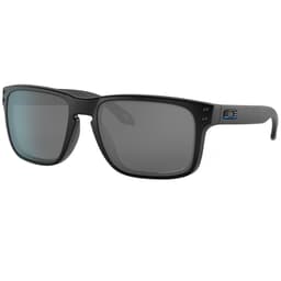 Oakley SI Holbrook Matte Black Tonal Thin Blue Line Flag Logo w/PRIZM Black Polarized Lenses OO9102-U155