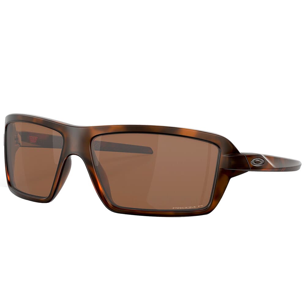 Oakley Cables Brown Tortoise w/PRIZM Tungsten Polarized Lenses OO9129-0763