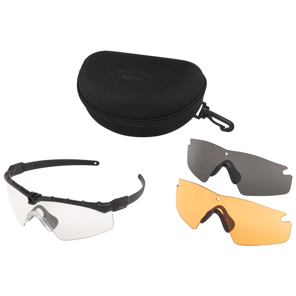 Oakley SI Ballistic M Frame 3.0 Black w/Clear, Grey, Persimmon Lens Array OO9146-04