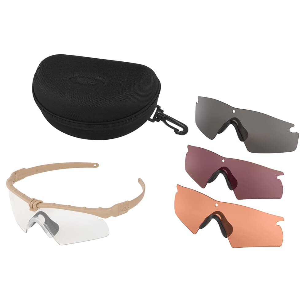 Oakley SI Ballistic M Frame 3.0 Bone Hybrd w/Clear, Grey, Persimmon, and Laser Lens Array OO9146-28