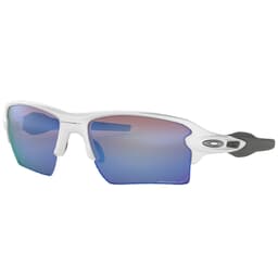 Oakley Flak 20 XL Polished White w/PRIZM Deep Water Polarized Lenses OO9188-8259