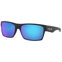 Oakley Two Face Matte Black W/Sapphire Iridium Polarized Lenses OO9189-3560