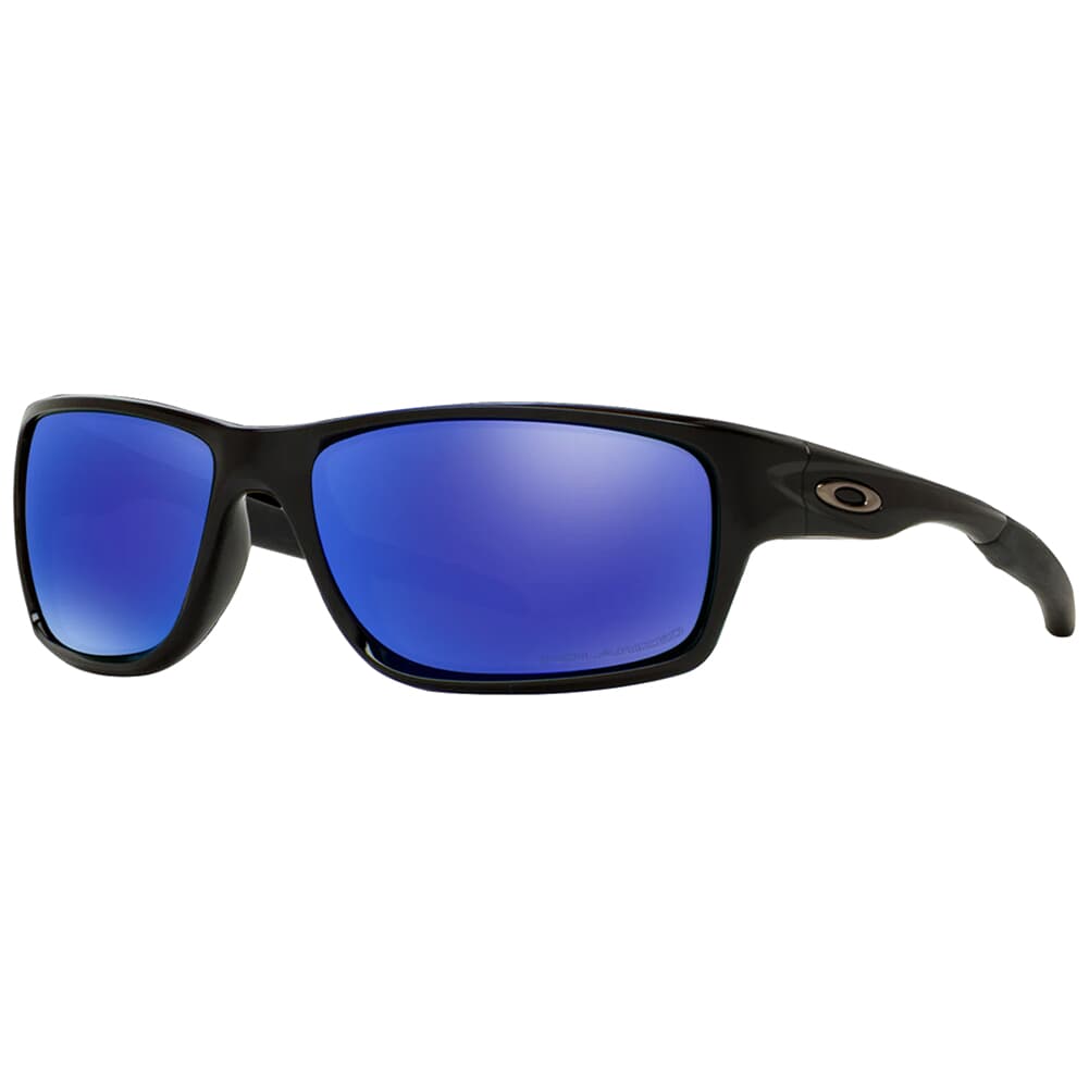 Oakley Canteen Polished Black w/Violet Iridium Polarized Lenses OO9225-0760