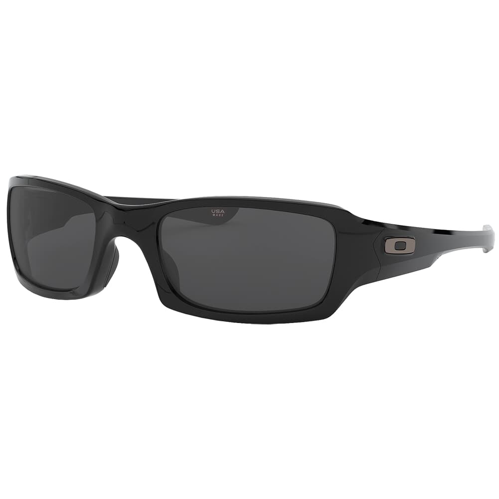 Oakley Fives Squared Polished Black w/Grey Lenses OO9238-04