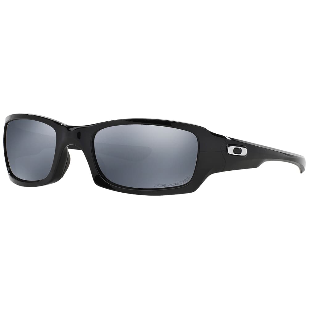 Oakley Fives Squared Polished Black w/Black Iridium Polarized Lenses OO9238-06