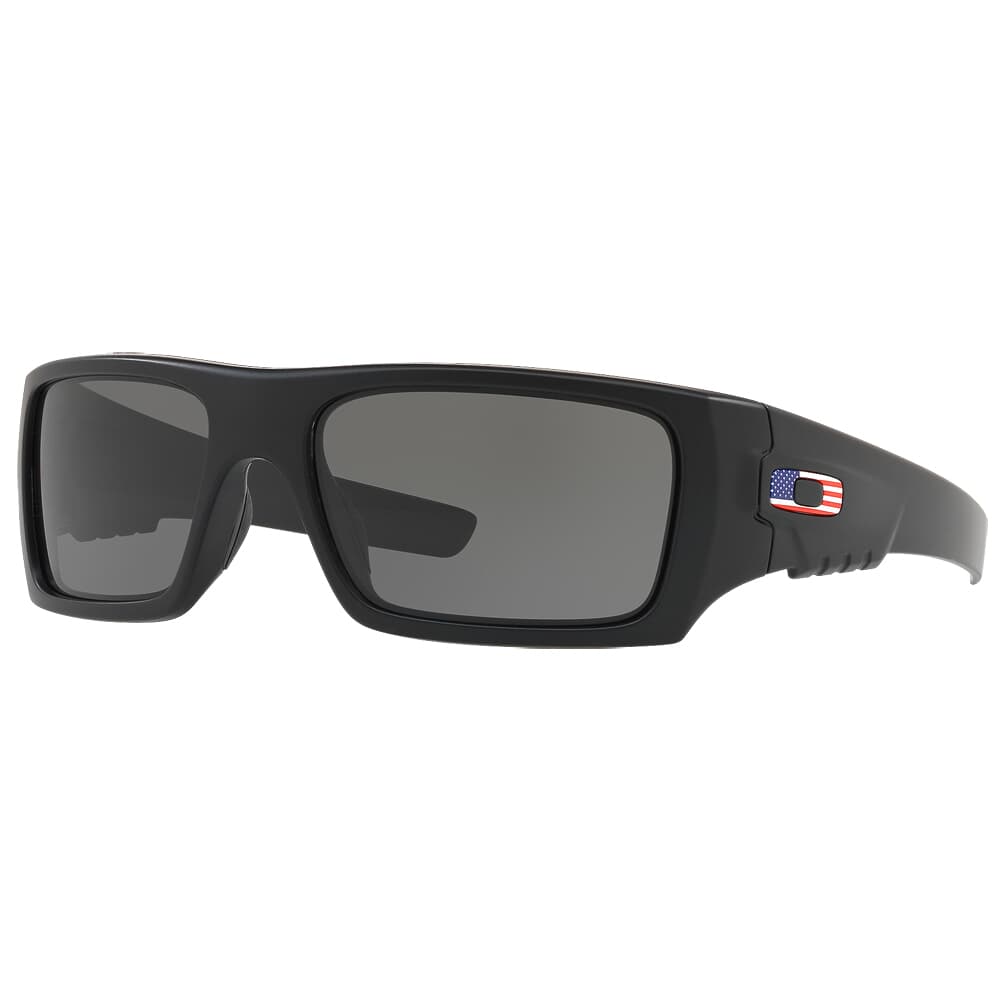 Oakley SI Det Cord Matte Black w/ USA Flag &amp; Grey Lenses OO9253-11