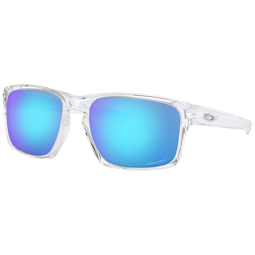 Oakley Sliver Polished Clear w/PRIZM Sapphire Lenses OO9262-4757