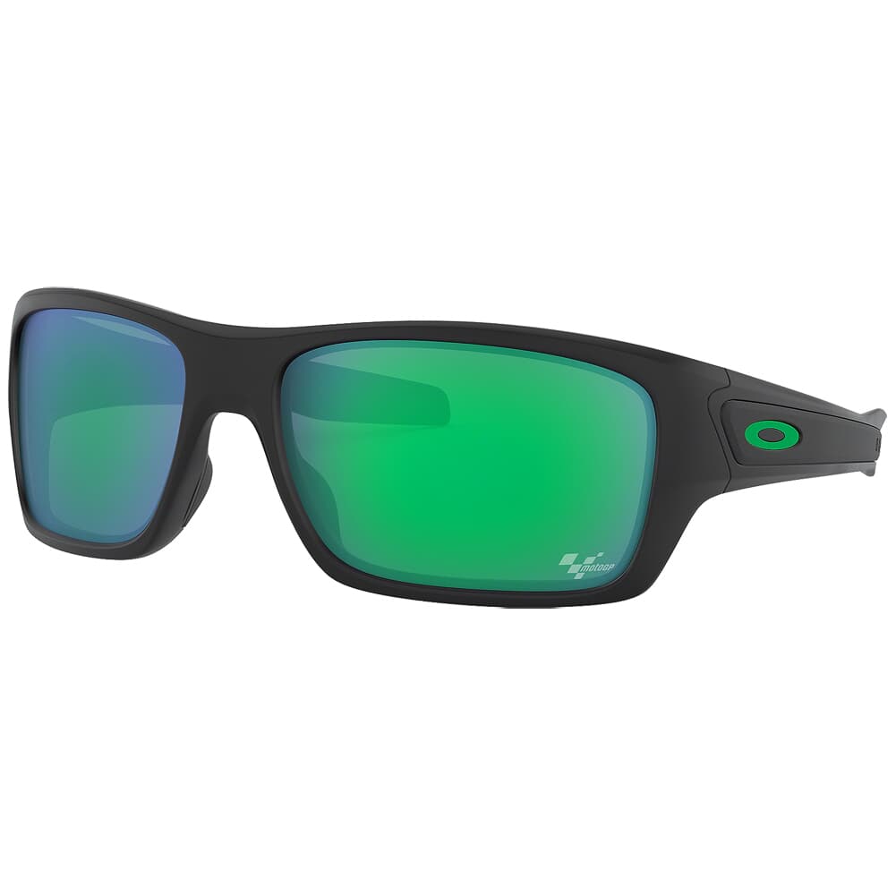 Oakley Moto GP Turbine Matte Black w/Jade Iridium Lenses OO9263-15