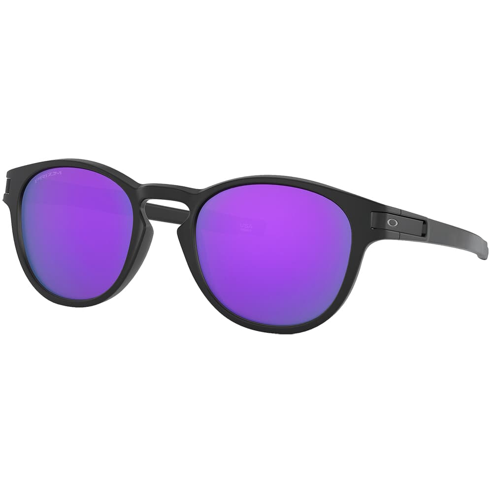 Oakley Latch Matte Black w/PRIZM Violet Lenses OO9265-5553