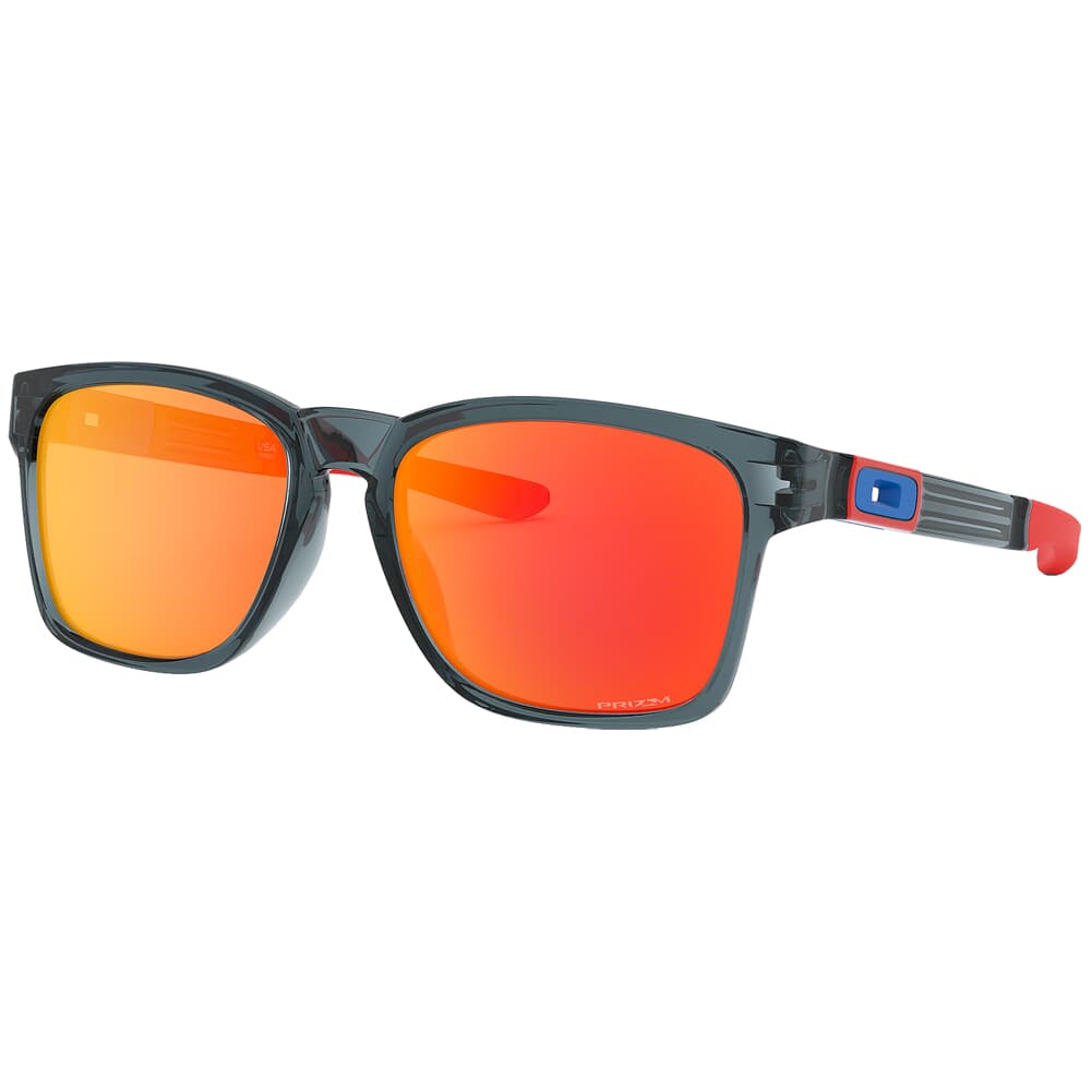 Oakley Catalyst Snapback Crystal Black w/PRIZM Ruby Lenses OO9272-2855