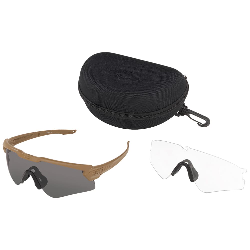 Oakley SI Ballistic M Frame ALPHA TAN w/Clear and Gray Lens Array OO9296-07