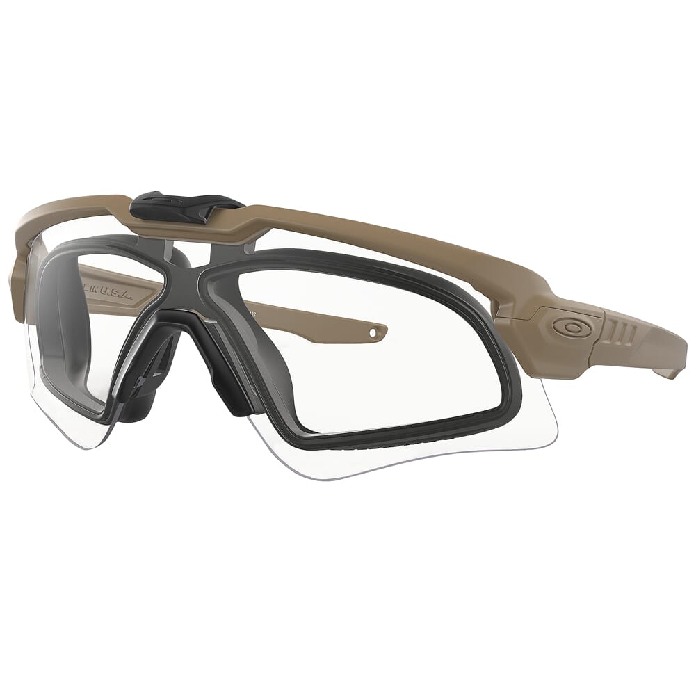 Oakley SI Ballistic M Frame ALPHA Tan Operator w/Kit Square Case + Clear, Grey, PRIZM TR22, and PRIZM TR45 Lens Array OO9296-1144