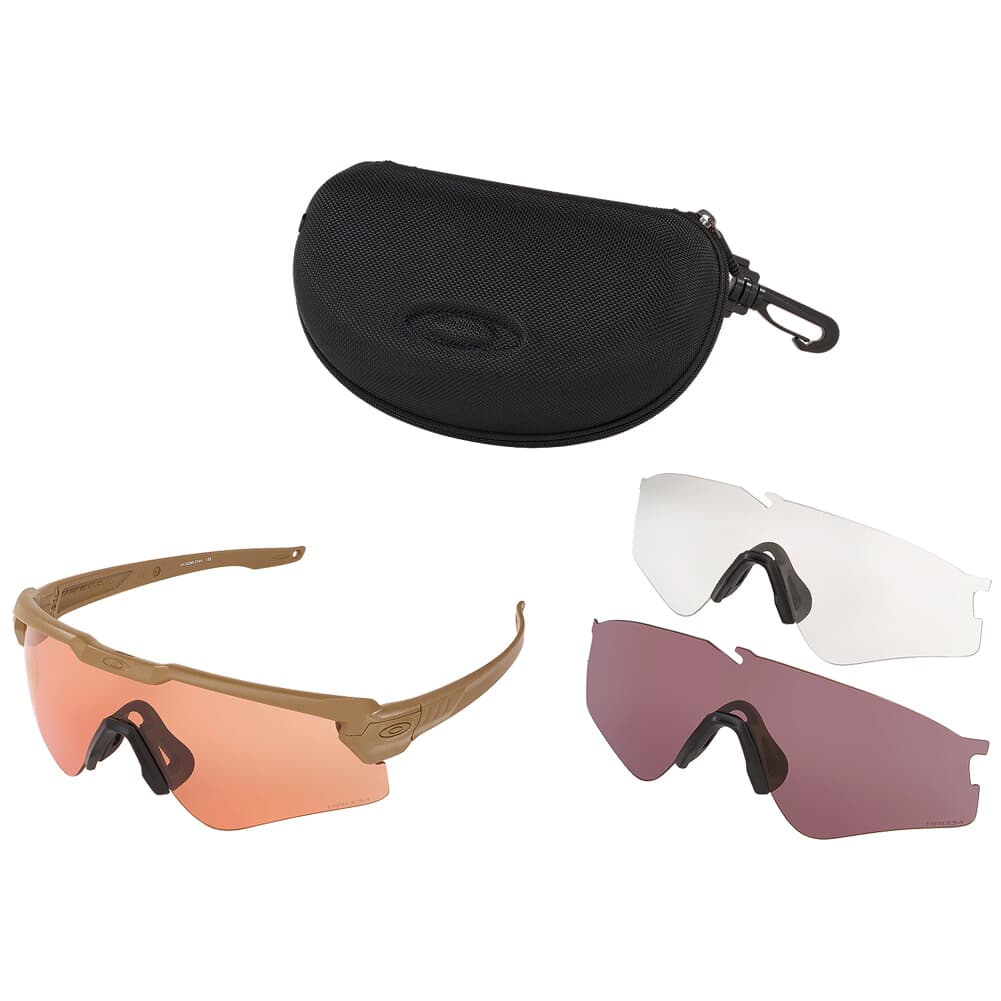 Oakley SI Ballistic M Frame ALPHA Tan w/Clear, TR22, and TR45 Lens Array OO9296-2144