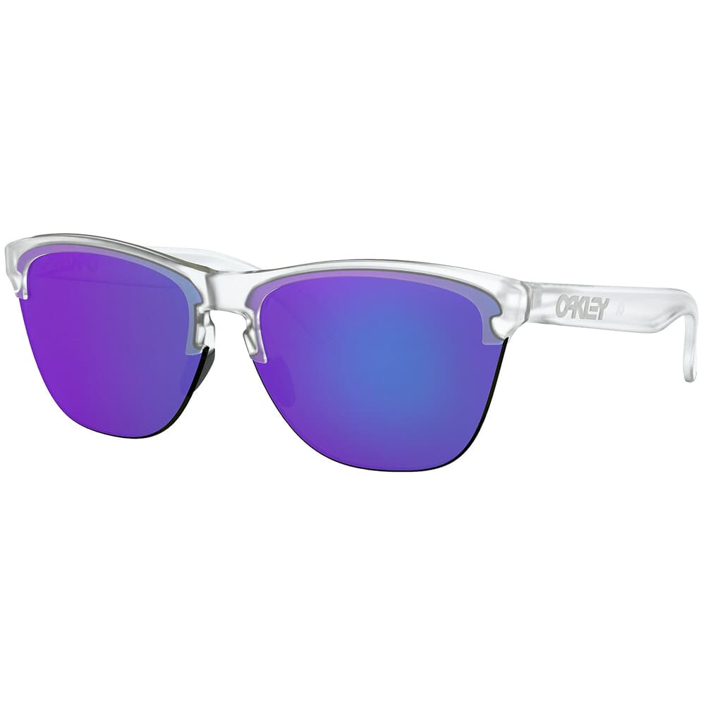 Oakley Frogskins Lite Matte Clear w/Violet Iridium Lenses OO93740363