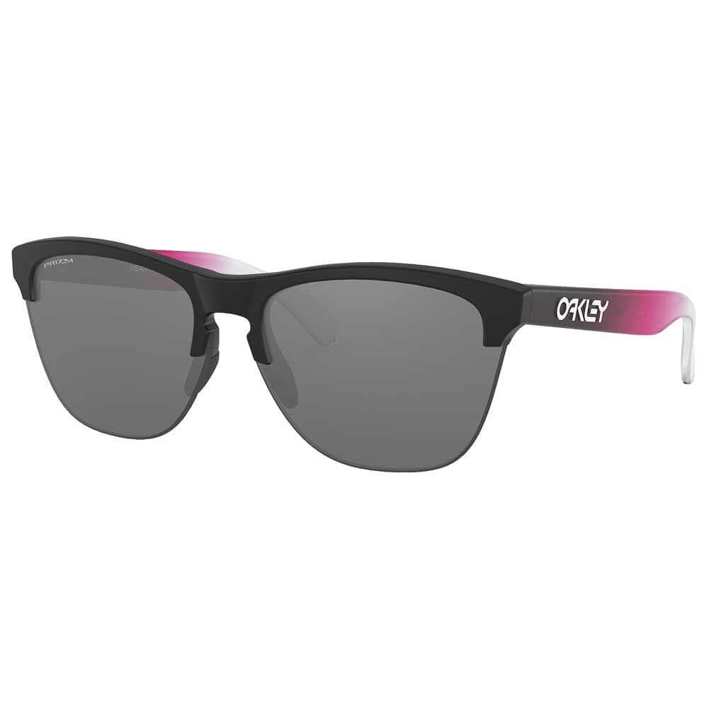 Oakley Frogskins Lite Ignite Pink Fade w/PRIZM Black Lenses OO9374-3263