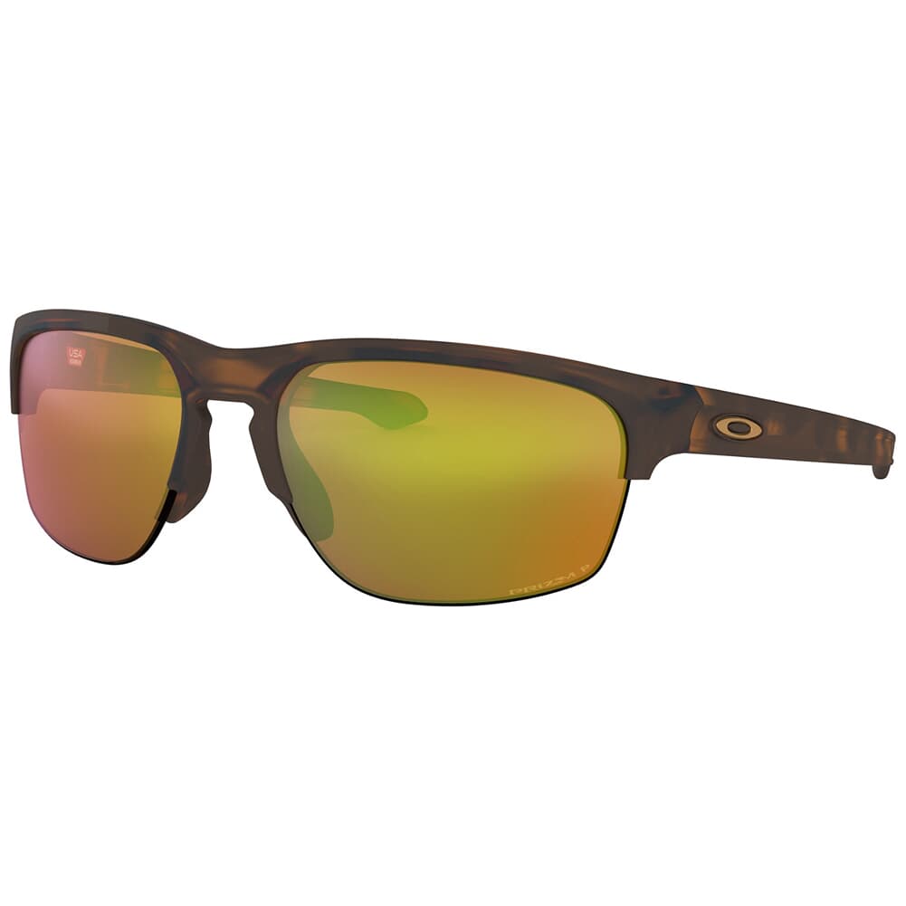 Oakley Sliver Edge Matte Brown Tortoise w/PRIZM Shallow Water Polarized Lenses OO9413-0565