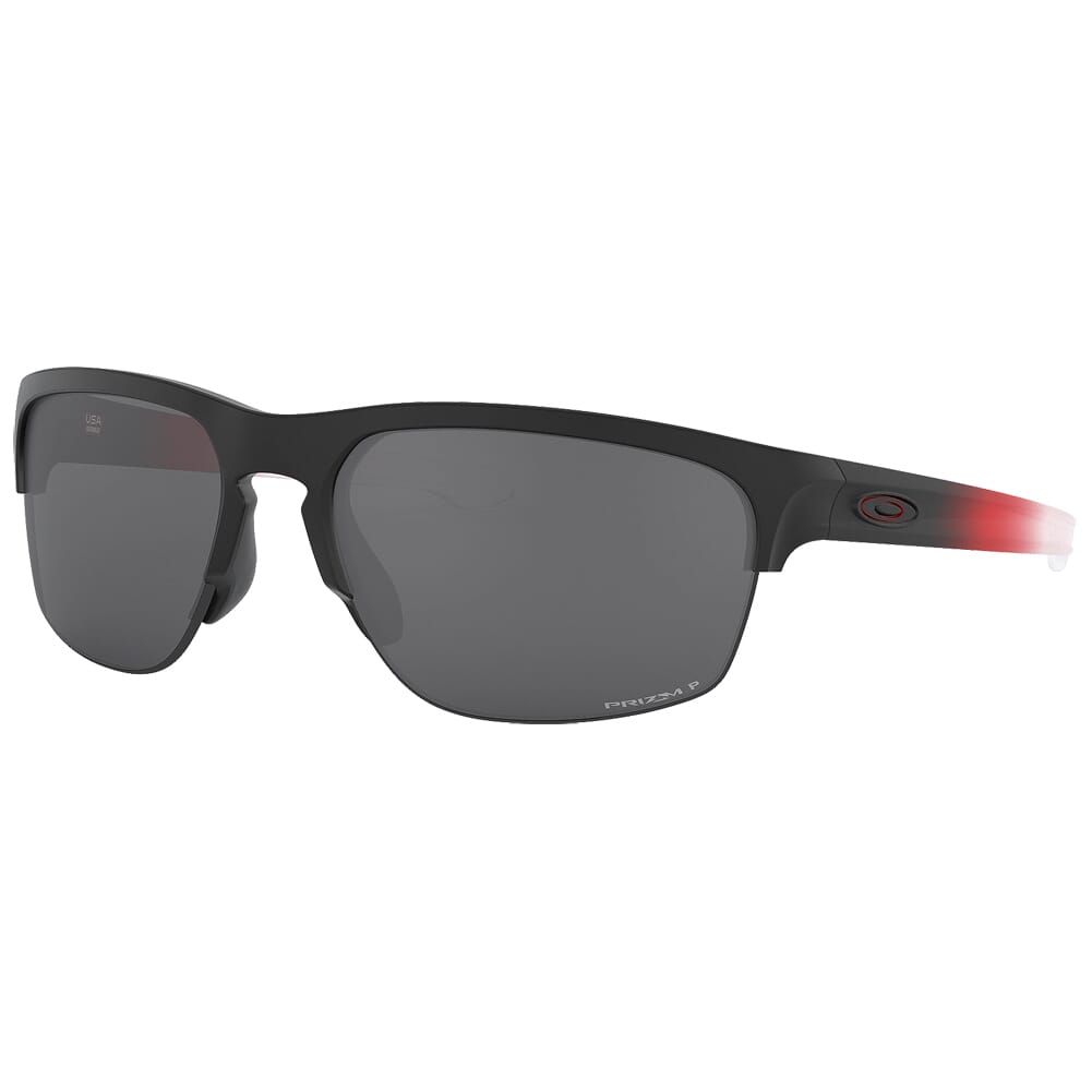 Oakley Sliver Edge Ignite Red Fade w/PRIZM Black Polarized Lenses OO9413-1365