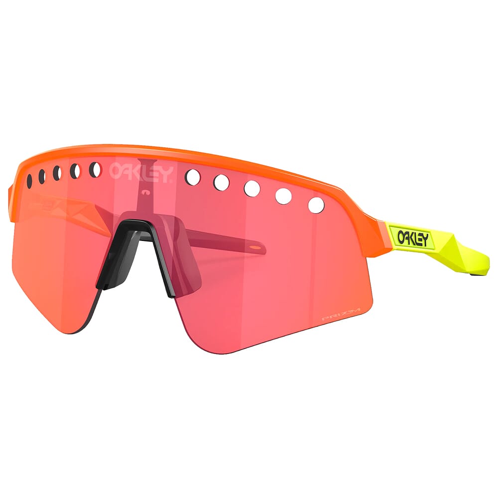Oakley Sutro Lite Sweep Matte Orange/Neon Yellow w/Vented PRIZM Trail Torch Lenses OO9465-0839