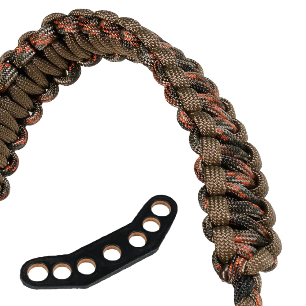 Paradox Fall Camo Blend Custom Cobra Braid Bow Wrist Sling w/Leather Mount PBSE-CC-25