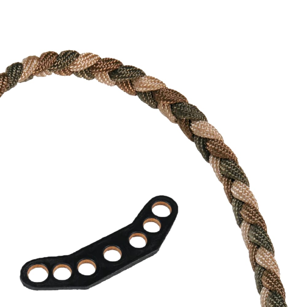 Paradox Olive/Tan/Branch Brown Original Braid Bow Wrist Sling w/Leather Mount PBSL-C-19