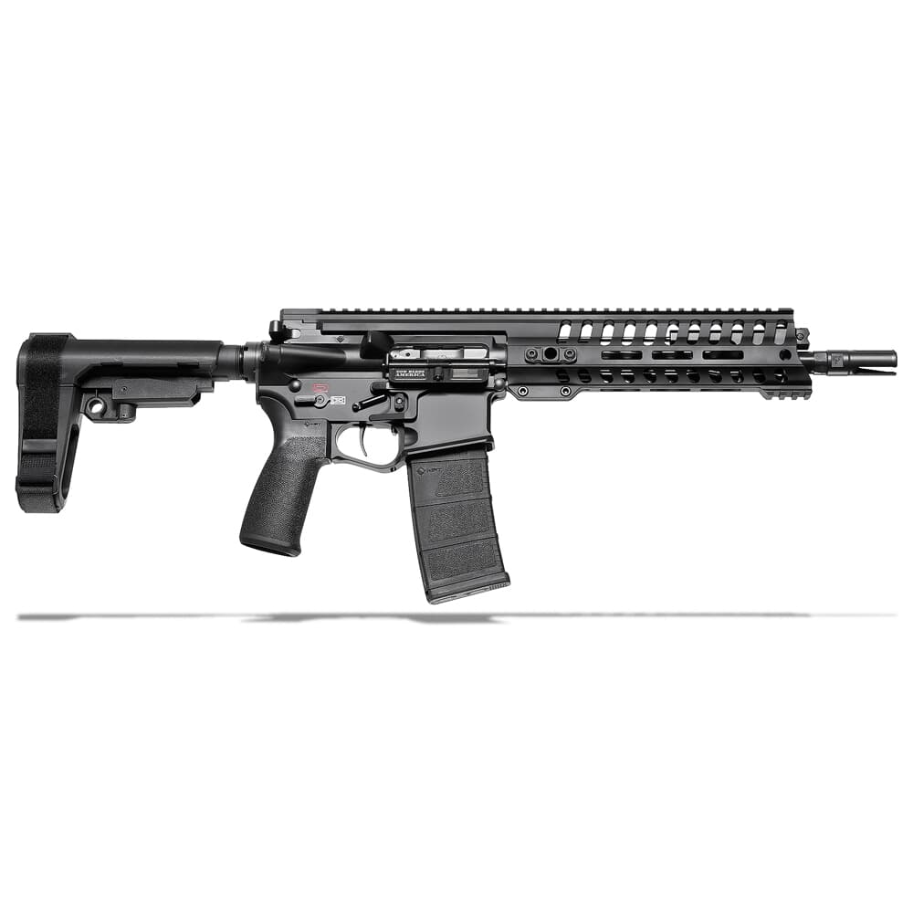 POF P415 5.56 x 45mm NATO 10.5" Bbl Black Pistol w/9" Rail, 5 Position Piston Gas Block, and SB-A3 Brace 01127