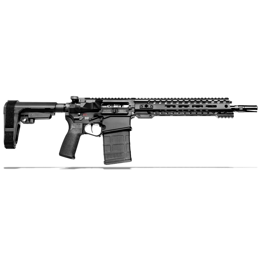 POF Revolution DI .308 Win 12.5" Bbl Black Pistol w/11.5" Rail, Dictator Gas Block, and SB-A3 Brace 01599
