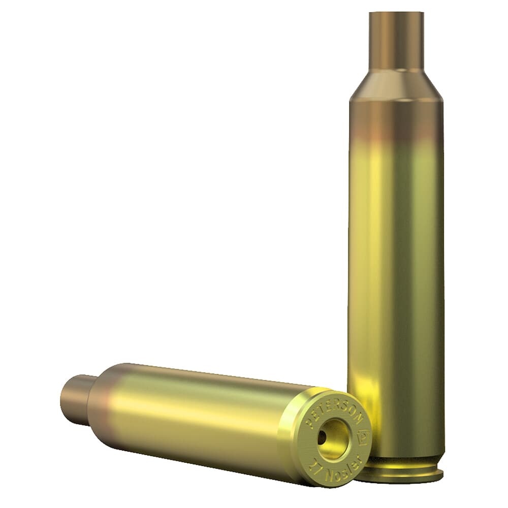 Peterson 27 Nosler Brass Casings Box of 50rds 40072R