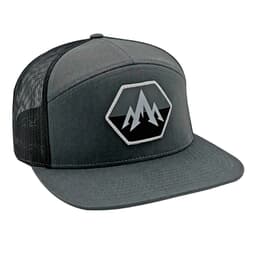 Pnuma Outdoors Hex Flat Brim Trucker Cap Charcoal OSFM CP-HX-CH