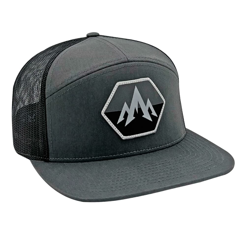 Pnuma Outdoors Hex Flat Brim Trucker Cap Charcoal OSFM CP-HX-CH