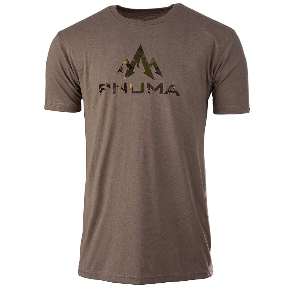 Pnuma Outdoors Lifestyle Caza Logo Tee Gray LS-TS-CL
