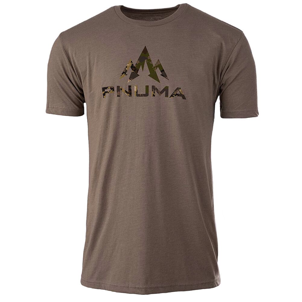 Pnuma Outdoors Lifestyle Caza Logo Tee Gray S LS-TS-CL-S