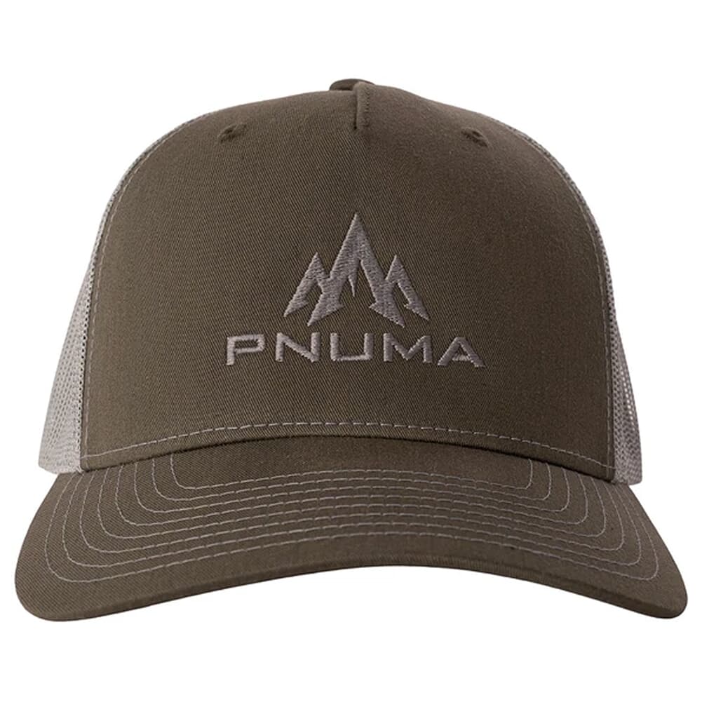 Pnuma Outdoors Lifestyle Five Panel Mesh Trucker Cap Beetle/Quarry OSFM P608BQ