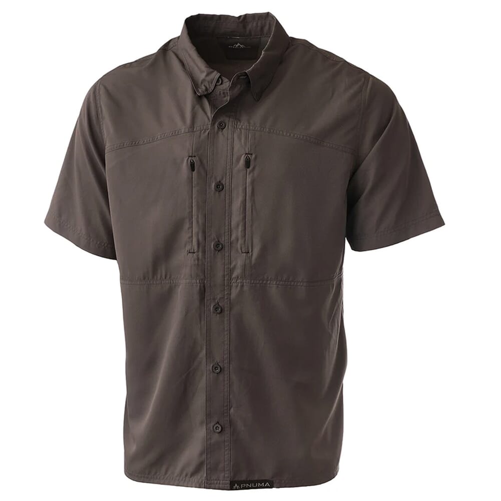 Pnuma Outdoors Short Sleeve Shooting Shirt Graphite Gray S PSSSSPS