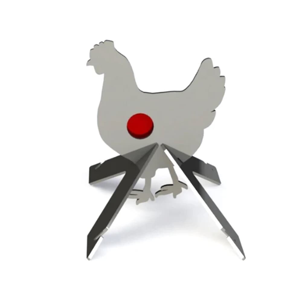 Precision Targets 1/4" Life-Size Chicken w/Reactive Vitals & Stand 1-4-LSCRVS