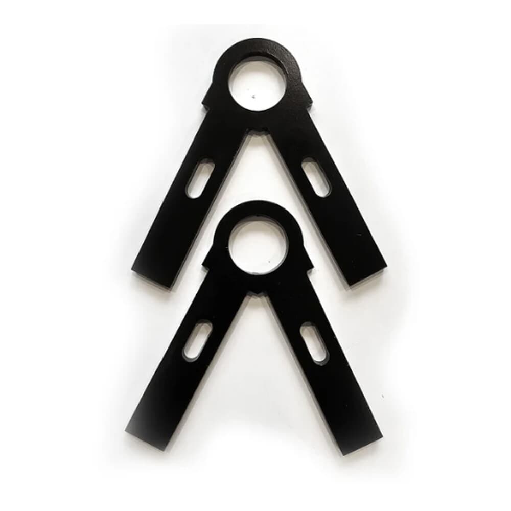 Precision Targets 1&quot; Conduit Leg/Cross Bar Brackets 2pc 1-CLCBB-2