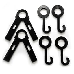 Precision Targets 1" Conduit Leg/Cross Bar Brackets w/4 Gong Hooks 1-CLCBB-4GH