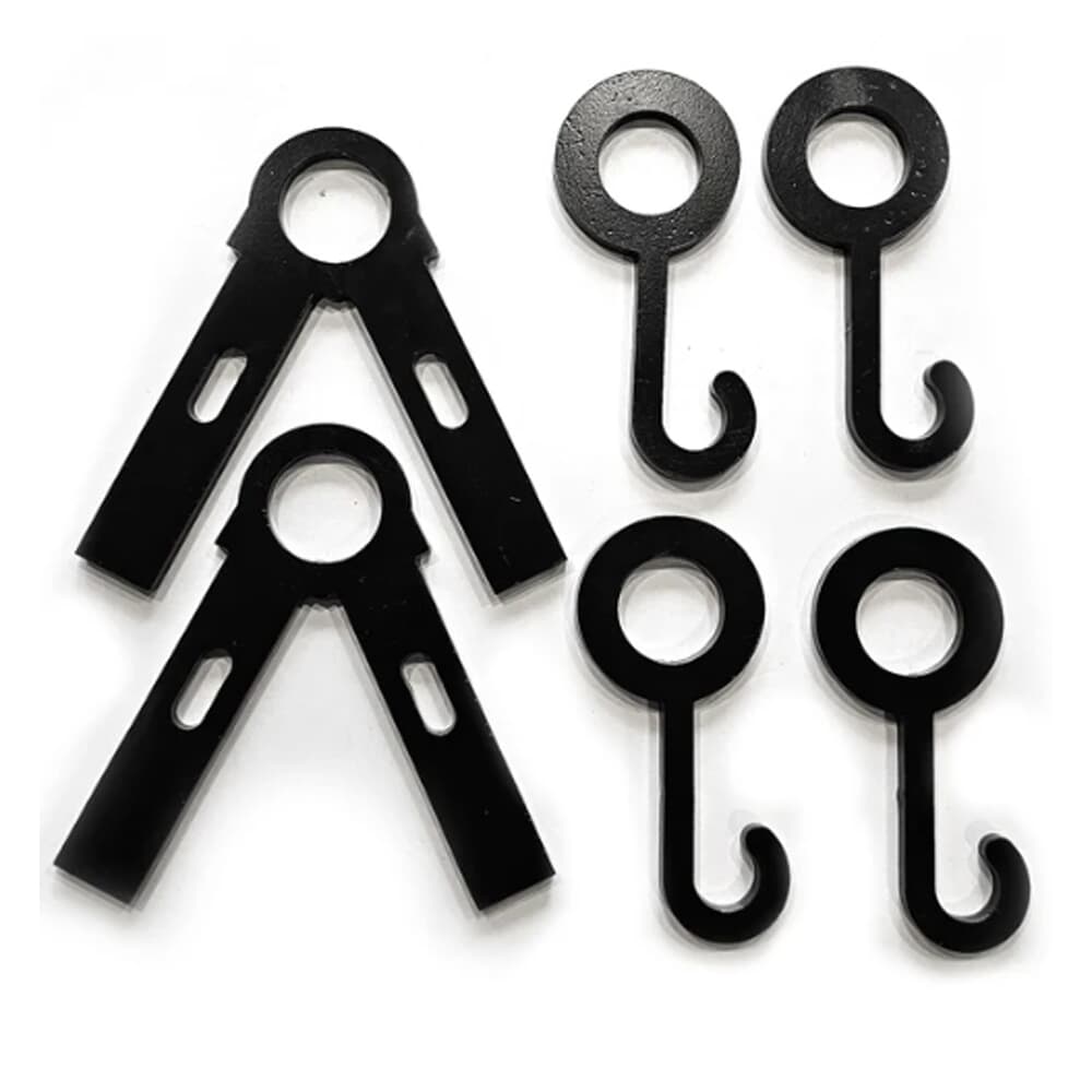 Precision Targets 3/4&quot; Conduit Leg/Cross Bar Brackets w/4 Gong Hooks 3-4-CLCBB-4GH