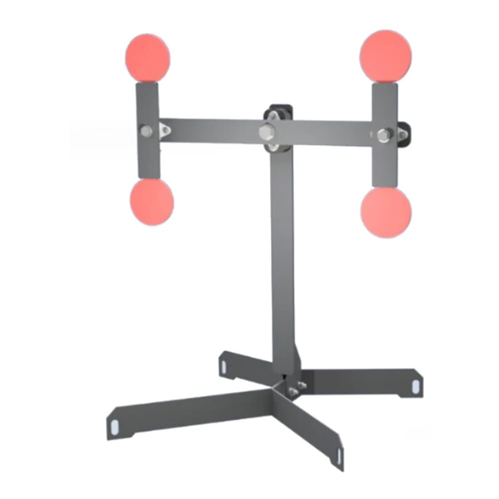 Precision Targets Double Trouble 3/8" 4-Plate Double Revolving Plate Rack DT-3-8-4PDRPR