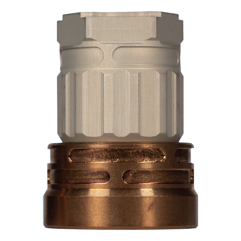 Q, LLC. Erect9r Threeway Tri Lug Clear Anodized Mount ACC-E9-MOUNT-TRILUG-CLEAR
