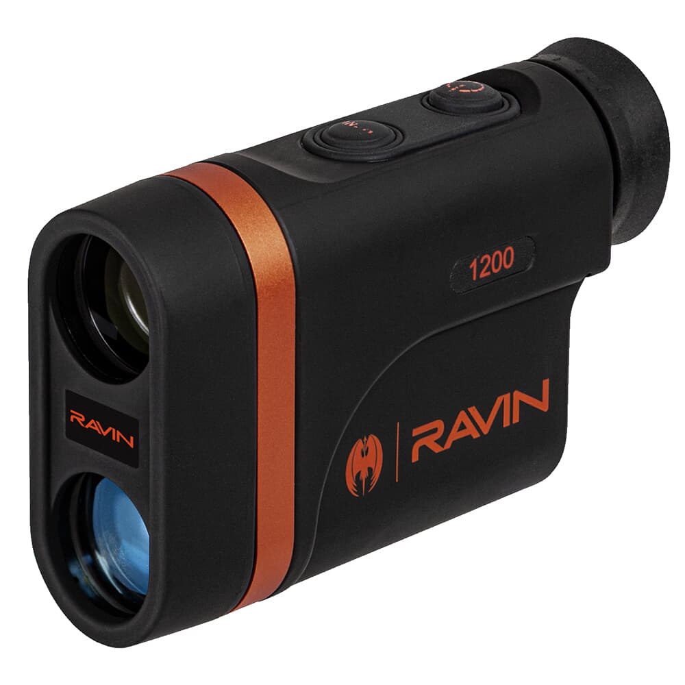 Ravin R151 1200 Yard Black Laser Rangefinder w/ Carrying Case, Lanyard, Lens Cloth, &amp; 3V CR2 Battery R151