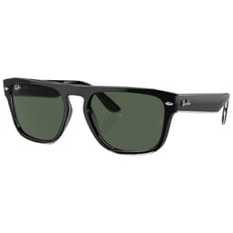 Ray-Ban 0RB4407 Black/Transparent Black Sunglasses w/Dark Green Lenses 0RB4407-654571-57
