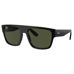 Ray-Ban Drifter Polished Black Sunglasses w/Green Lenses 0RB0360S-901/31-57