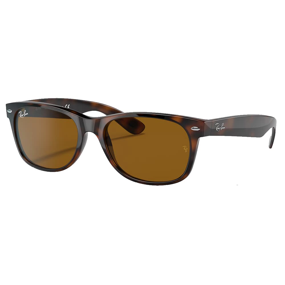Ray-Ban New Wayfarer Polished Light Havana Sunglasses w/B-15 Brown Lenses 0RB2132-710-55